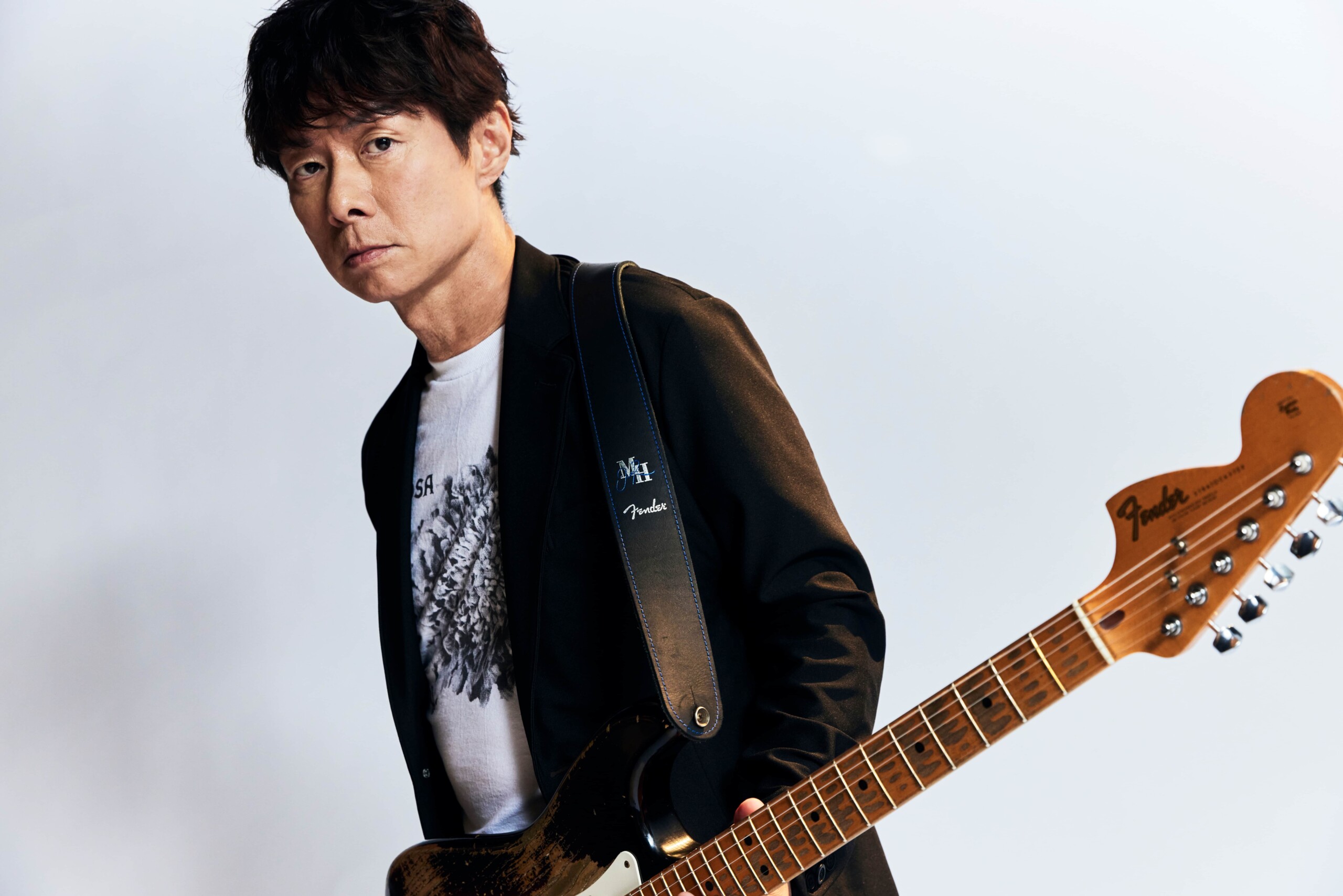 fender  ジャケット　ライブなどに　フェンダー　皮　革